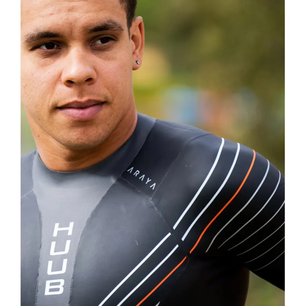 HUUB Design Araya Wetsuit Heren - zwart/oranje