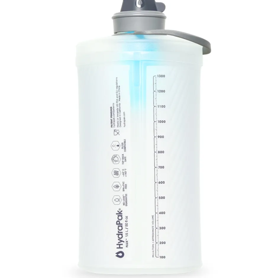 Waterfilters|Outdoor Flessen & Thermosflessen < Hydrapak Flux+ Opvouwbare Fles met Filter - 1500ml