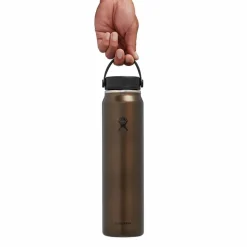 Hydro Flask 40 oz Lightweight Wide Mouth Trail Series - Isoleerfles + Wide Flex Cap B - 1182 ml - Obsidian