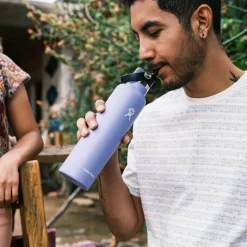 Hydro Flask 21oz Standard Mouth Isoleerfles + Flex Straw Decksel - 621ml - Birch