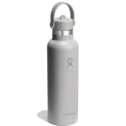 Hydro Flask 21oz Standard Mouth Isoleerfles + Flex Straw Decksel - 621ml - Birch