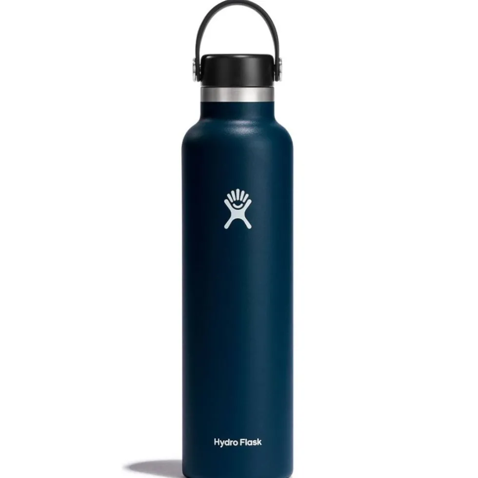 Hydro Flask 24oz Standard Mouth Isoleerfles + Flex Dop - 710ml - Indigo