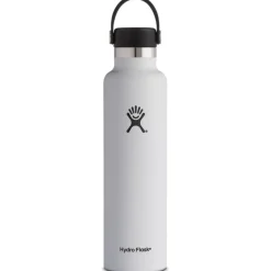Outdoor Flessen & Thermosflessen < Hydro Flask 24oz Standard Mouth Isoleerfles + Flex Dop - 710ml - White