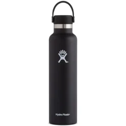 Outdoor Flessen & Thermosflessen < Hydro Flask 24oz Standard Mouth Isoleerfles + Flex Dop - 710ml - Black