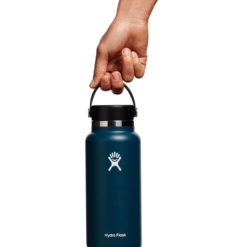 Hydro Flask 32oz Wide Mouth Thermofles + Flex Dop - 946ml - Indigo