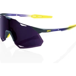 100% Hypercraft XS Bril - Matte Metallic Digital Brights - Dark Purple | Clear