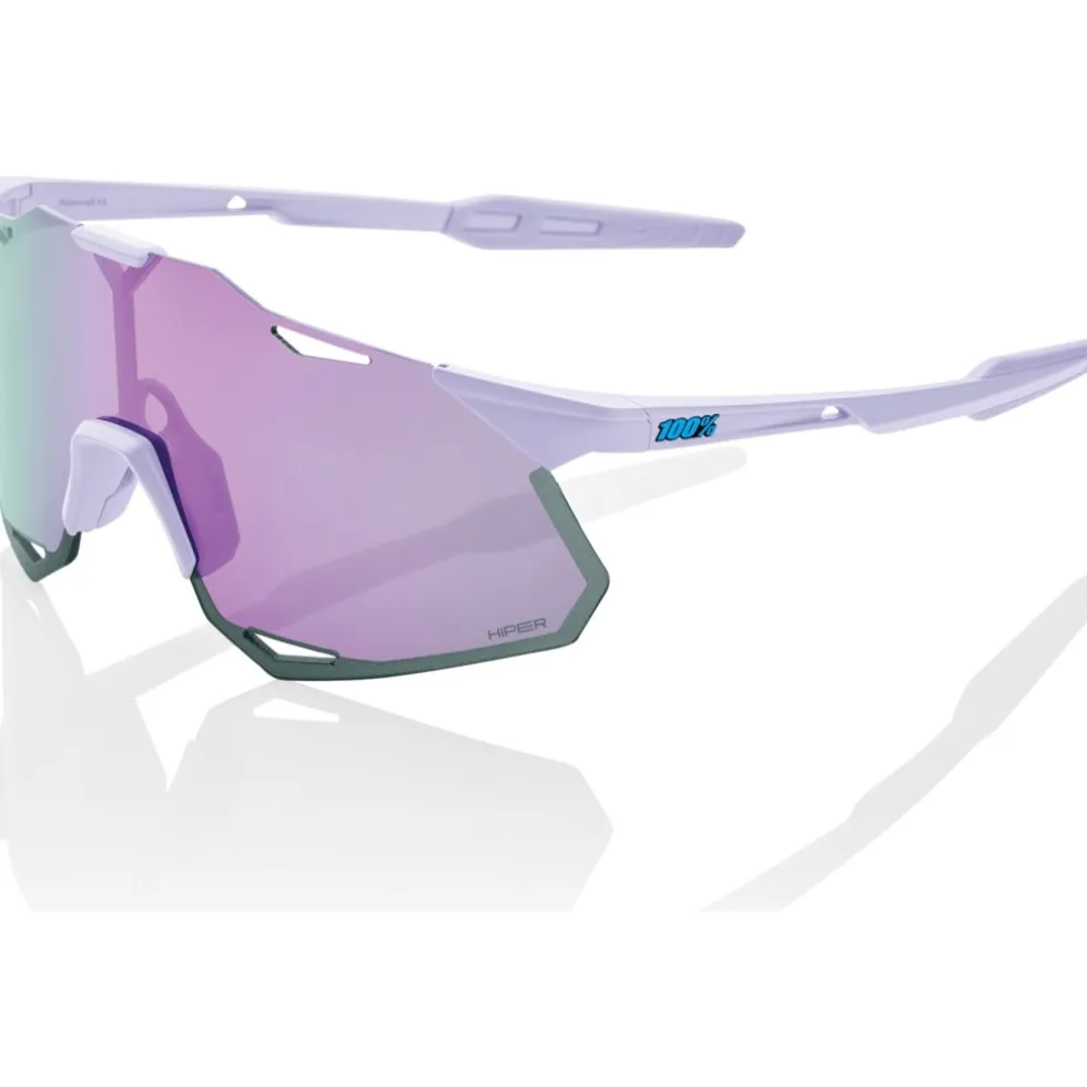 100% Hypercraft XS Bril - Soft Tact Lavender - HiPER Lavender Mirror | Clear