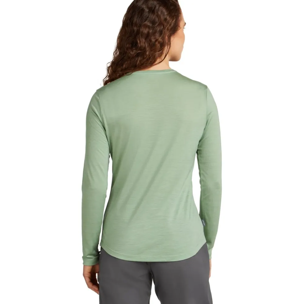Icebreaker Merino 125 Cool-Lite™ Sphere III Shirt met Lange Mouwen Dames - Seaglass