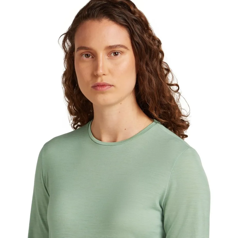 Icebreaker Merino 125 Cool-Lite™ Sphere III Shirt met Lange Mouwen Dames - Seaglass