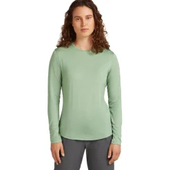 Icebreaker Merino 125 Cool-Lite™ Sphere III Shirt met Lange Mouwen Dames - Seaglass
