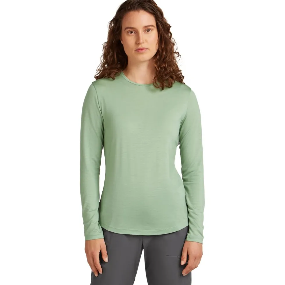 Icebreaker Merino 125 Cool-Lite™ Sphere III Shirt met Lange Mouwen Dames - Seaglass