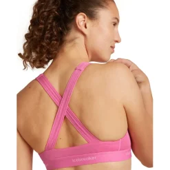Icebreaker Merino 125 Cool-Lite™ Sprite Racerback BH Dames - Pop