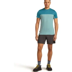 T-Shirts En Tops < Icebreaker erino 125 Coo-ite™ phere Coour Bock T-hirt heren - Hydro/Topaz