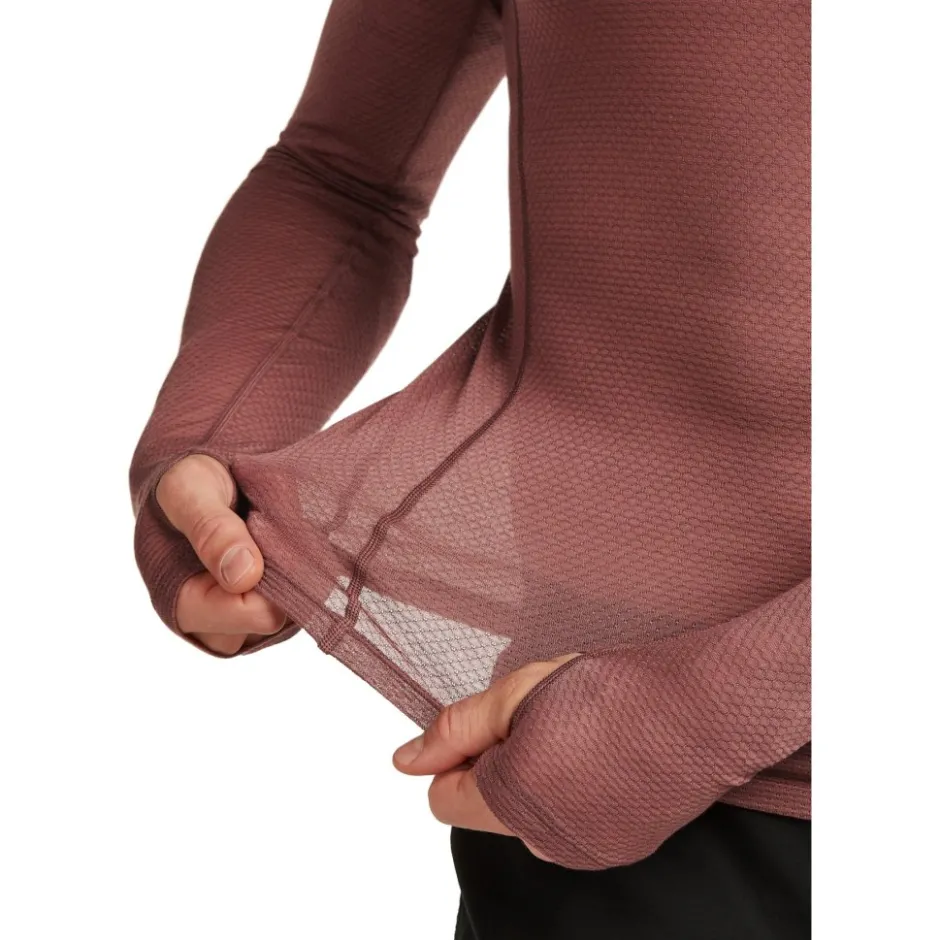Baselayers < Icebreaker Merino 75 Coo-ite™ Featheright™ Heren overhemd met ange mouwen en ronde has - Carob