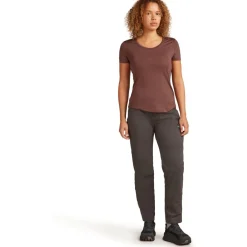 Icebreaker Merino 125 Cool-Lite™ Sphere III Scoop T-Shirt Dames - Carob