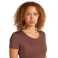 Icebreaker Merino 125 Cool-Lite™ Sphere III Scoop T-Shirt Dames - Carob