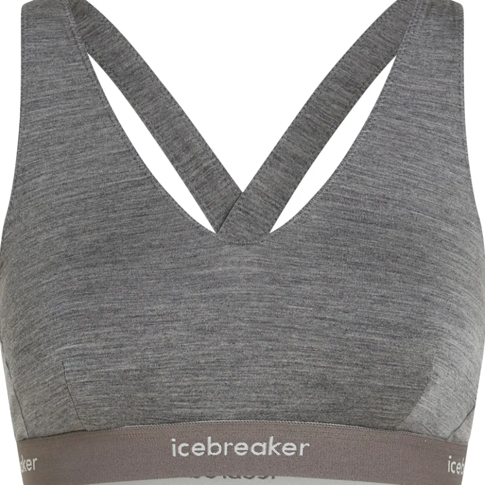 Icebreaker Merino 125 Cool-Lite™ Sprite Racerback BH Dames - Gritstone Hthr