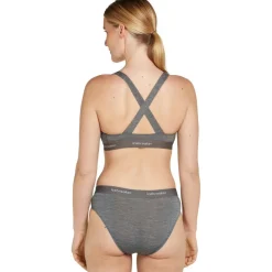 Icebreaker Merino 125 Cool-Lite™ Sprite Racerback BH Dames - Gritstone Hthr