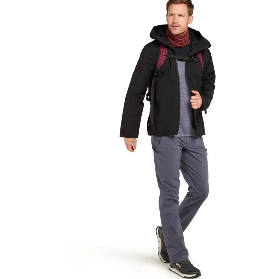 T-Shirts En Tops < Icebreaker Merino 125 Cool-Lite™ phere Colour Block T-hirt met lange mouwen voor heren - Graphite Hthr/Zwart