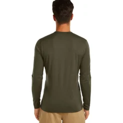 Icebreaker Merino 200 Oasis Thermo-shirt met lange mouwen voor heren - Dark Loden