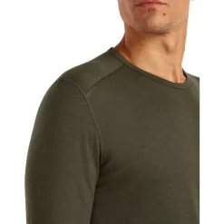 Icebreaker Merino 200 Oasis Thermo-shirt met lange mouwen voor heren - Dark Loden