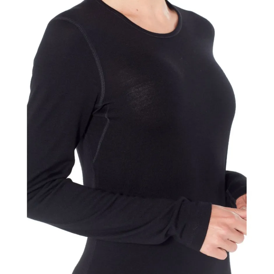 Baselayers < Icebreaker erino 260 Tech Crewe hirt et ange ouwen Dae - Zwart