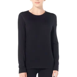 Baselayers < Icebreaker erino 260 Tech Crewe hirt et ange ouwen Dae - Zwart