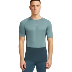 Baselayers < Icebreaker Merino 125 ZoneKnit™ Crewe hirt Heren - Aby/Blue Ah