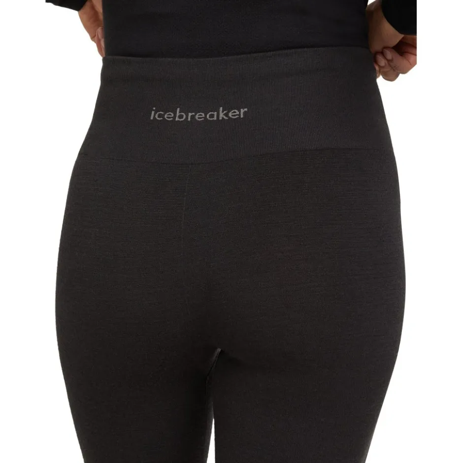 Broeken & Rokken|Broeken < Icebreaker erino 260 Zoneknit™ eae 25" Panty' Dae - Zwart
