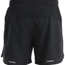 Broeken & Rokken < Icebreaker Merino 125 ZoneKnit™ peed 6" hort Heren - Zwart