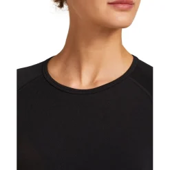 Icebreaker Merino 260 ZoneKnit™ Seamless Shirt met Lange Mouwen Dames - Zwart
