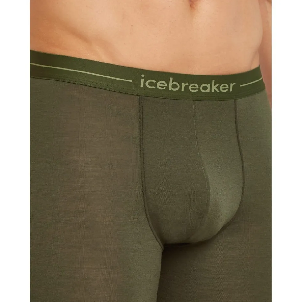 Icebreaker Merino Anatomica Lange boxershorts voor heren - Dark Loden