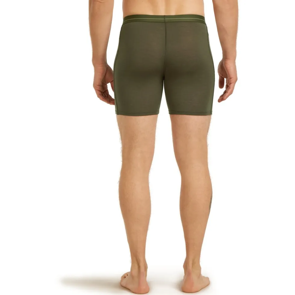 Icebreaker Merino Anatomica Lange boxershorts voor heren - Dark Loden