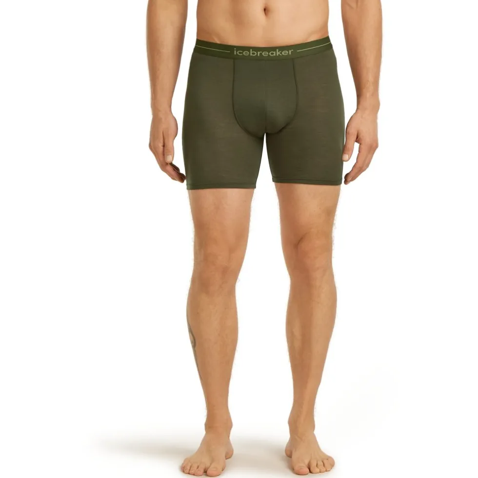 Icebreaker Merino Anatomica Lange boxershorts voor heren - Dark Loden