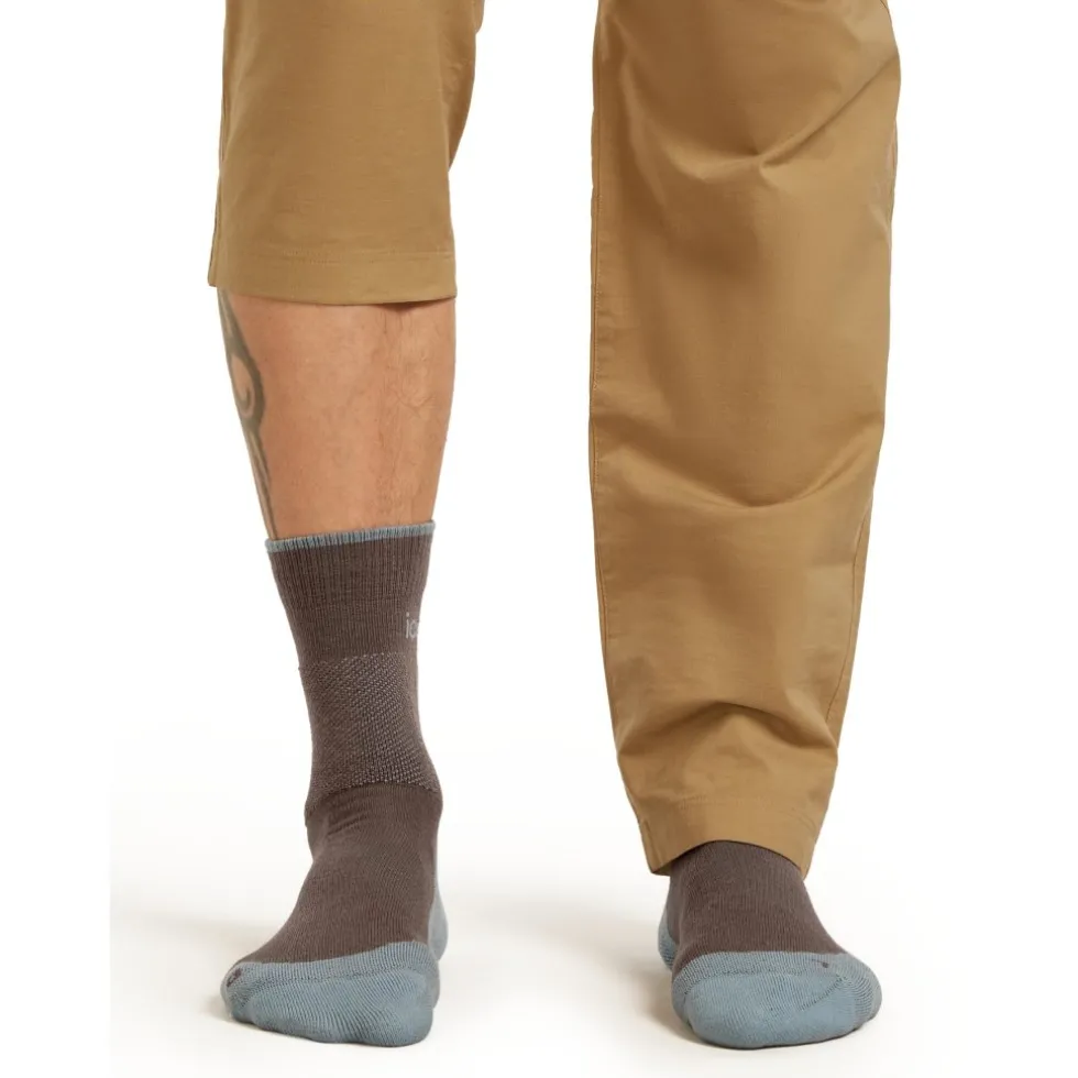 Icebreaker Merino Hike+ Medium Crew Sokken Heren - Porcini/Flint Blue