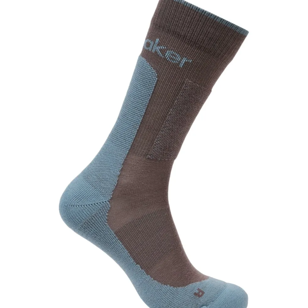 Icebreaker Merino Hike+ Medium Crew Sokken Heren - Porcini/Flint Blue