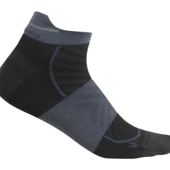 Sokken < Icebreaker erino Run+ Utraight icro Sokken Heren - Zwart/Graphite