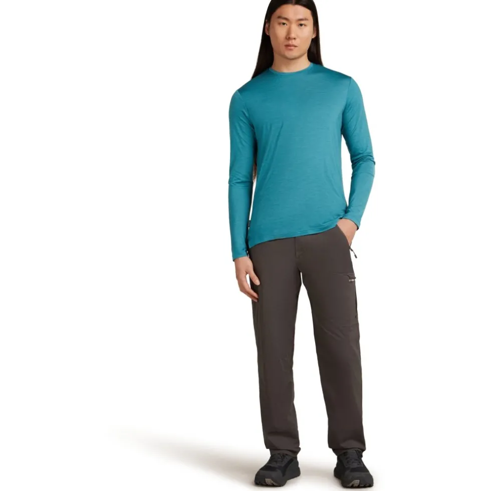 Icebreaker Merino 125 Cool-Lite™ Sphere III Shirt met Lange Mouwen Heren - Topaz