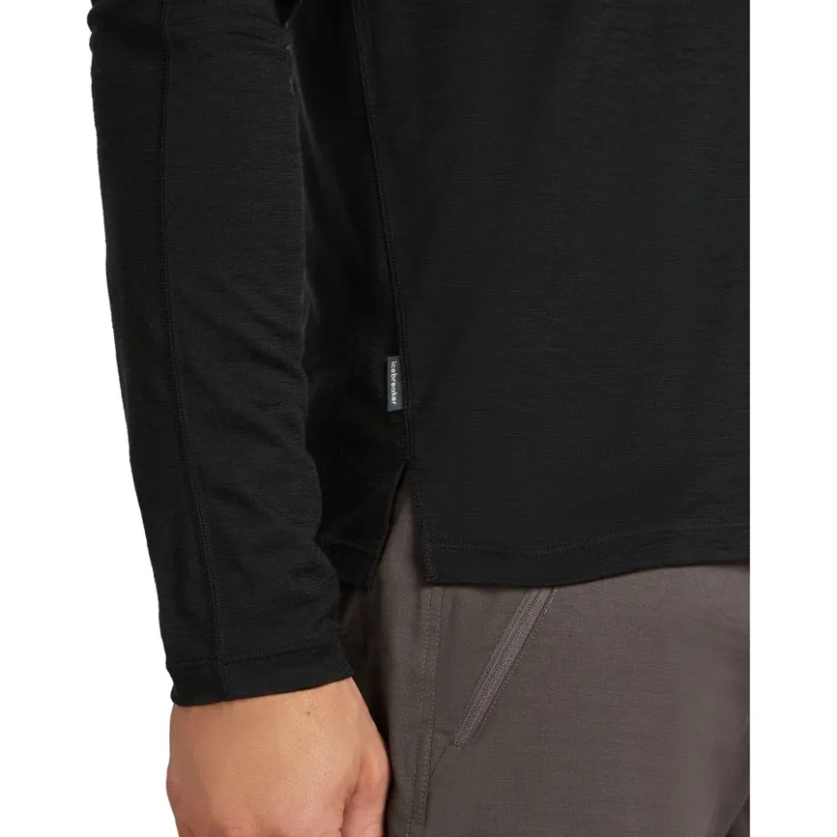 T-Shirts En Tops|Shirts & Midlayers < Icebreaker 150 erinoFine™ Ace Shirt et ange ouwen Heren - Zwart
