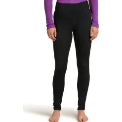 Icebreaker Merino 200 Oasis High Rise Tights Dames - Zwart