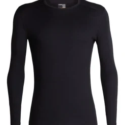 Baselayers < Icebreaker erino 200 Oai Thero-hirt et ange ouwen voor heren - Zwart