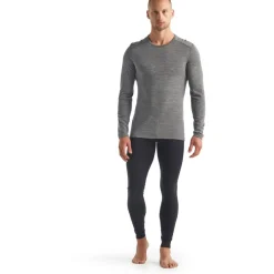 Icebreaker Merino 200 Oasis Thermo-shirt met lange mouwen voor heren - Gritstone Hthr