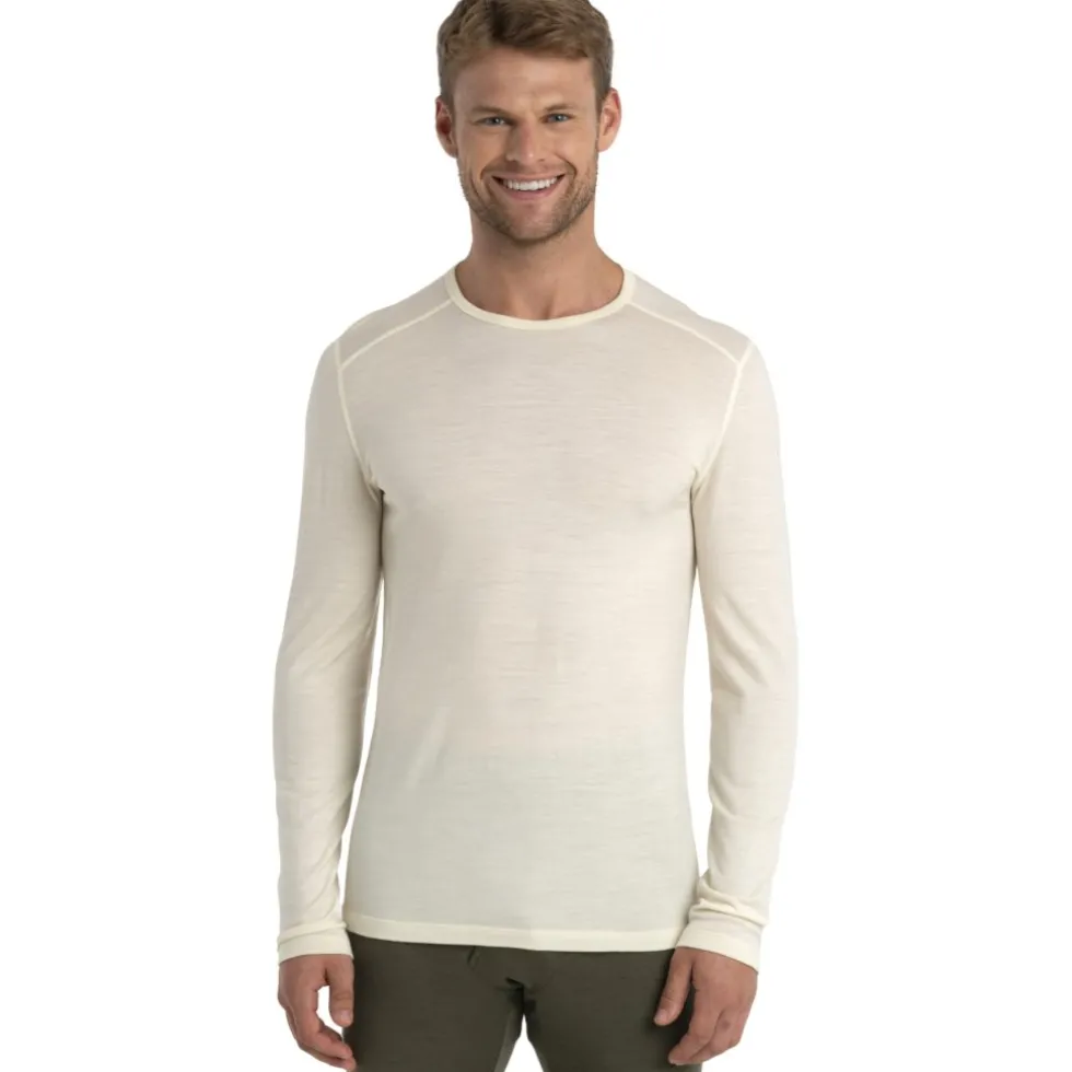 Icebreaker Merino 200 Oasis Thermo-shirt met lange mouwen voor heren - Undyed