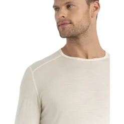 Icebreaker Merino 200 Oasis Thermo-shirt met lange mouwen voor heren - Undyed