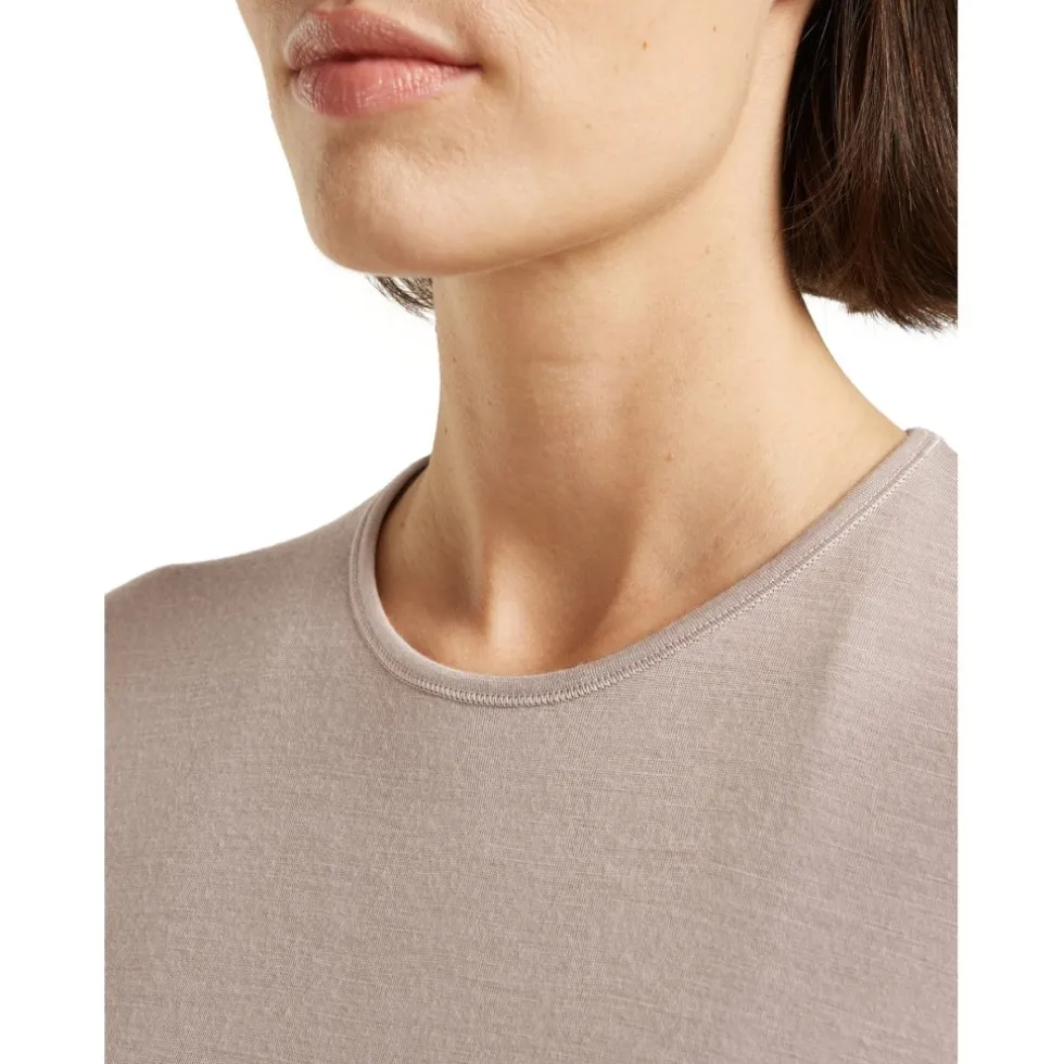 Icebreaker Merino 200 Oasis Thermo-shirt met lange mouwen voor dames - Pink Quartz