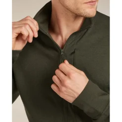 Shirts & Midlayers < Icebreaker erino 260 Quantu Herenjas et ange ouwen en ritssuiting - Dark oden