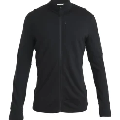 Icebreaker Merino 260 Quantum Herenjas met lange mouwen en ritssluiting - Zwart