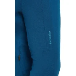 Icebreaker Merino 260 Quantum Herenhoodie met lange mouwen en ritssluiting - Atlantis