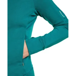 Icebreaker Merino 260 Quantum Hoodie met lange mouwen en ritssluiting voor dames - Tidal Teal