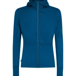 Icebreaker Merino 200 Realfleece™ Descender Herenhoodie met lange mouwen en ritssluiting - Atlantis/Arctic